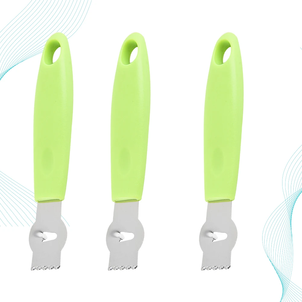 

3 Pcs Lemon Grater Fruit Peeler Carrot Parer Kitchen Accessories Stainless Steel