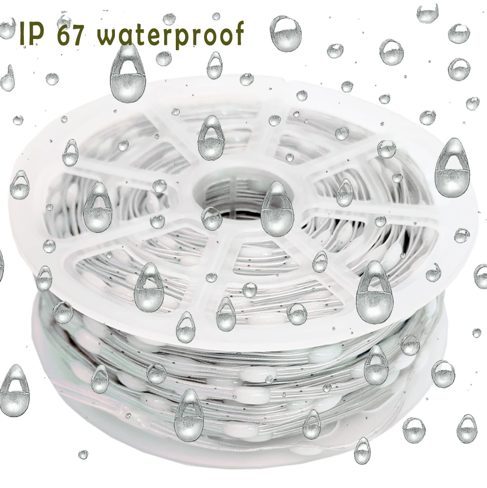 Taśmy LED RGBIC z adresowalnymi diodami, programowalne lampki sznurkowe Dream Color WS2812/11, dekoracja do sypialni, na imprezy, Boże Narodzenie, 5V