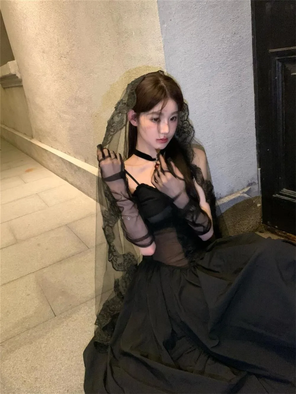 Cisas loween Aosphere k مثير حار عبر Strapl Dr Studio uu ثوب مسائي طويل Sve للنساء