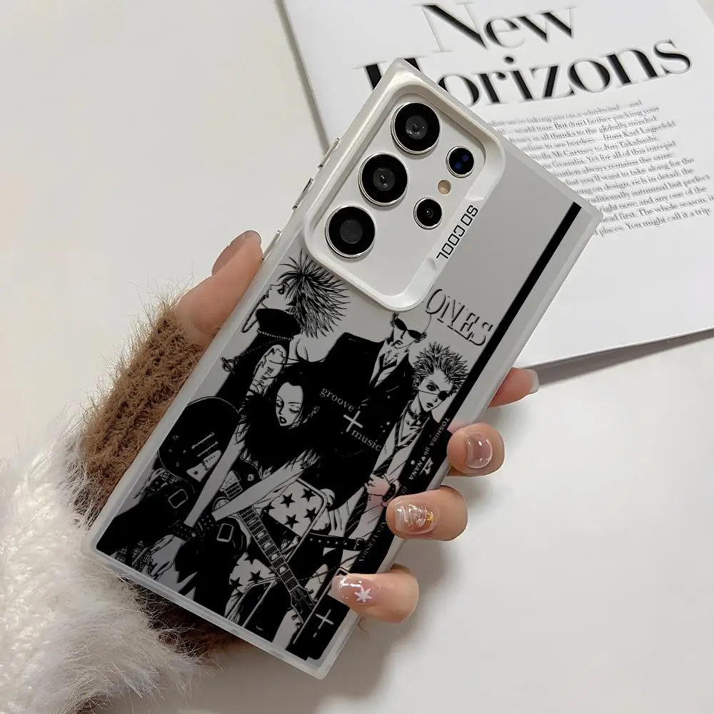 O-Osaki N-NanaS Custodia per telefono cool per Samsung Galaxy S25 Edge S24 S23 S22 S21 S20 Ultra Funda Cover in silicone argento