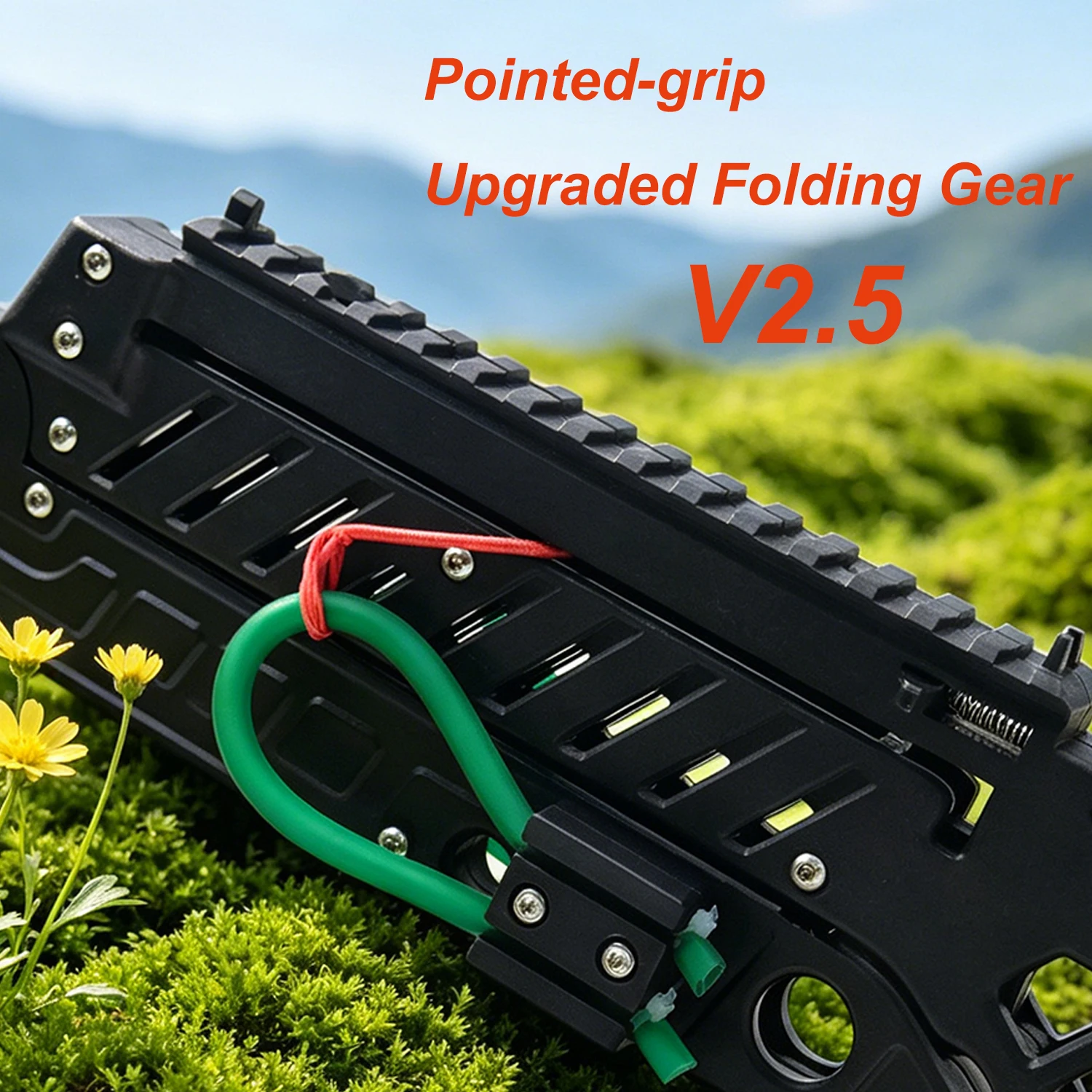 Generation Upgraded  Pointed Handle Folding Gear Leisure Entertainment Tool 2.5