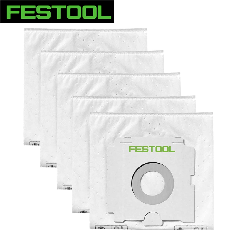 

FESTOOL Self Cleaning Dust Bag SC-FIS-CT 26/5 38/5 48/5 HEPA Polar Fleece Vacuum Filter Bag 496186 496187 497539 5PCS