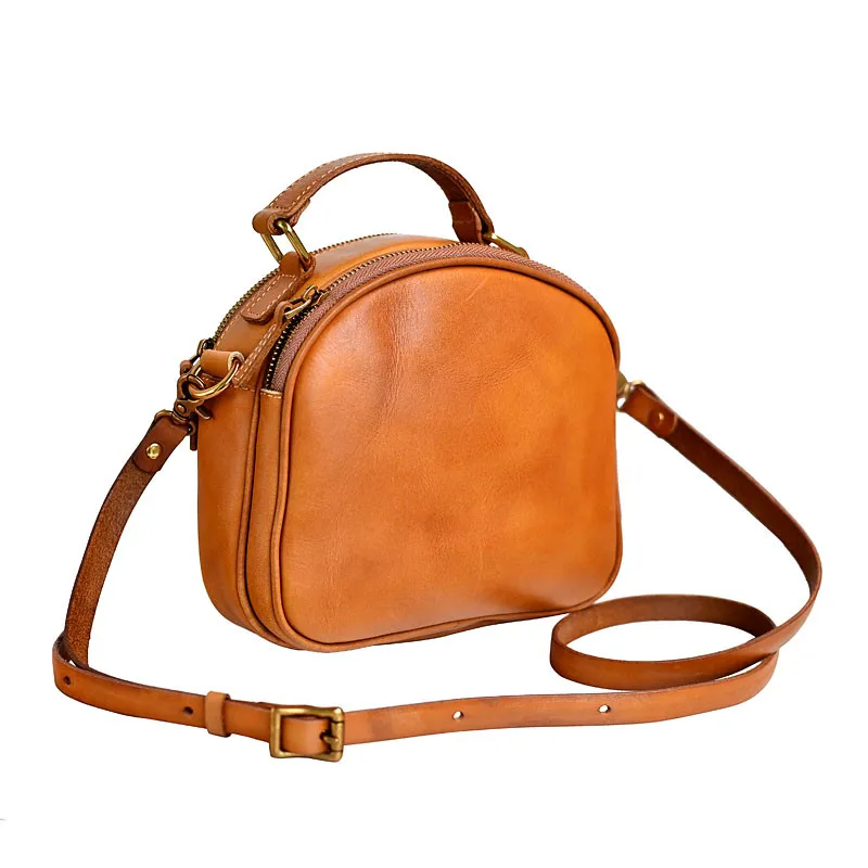 Bolso de mano de piel auténtica para mujer, bandolera de piel auténtica de vaca auténtica de alta calidad, diseño informal y sencillo, a la moda, para fin de semana