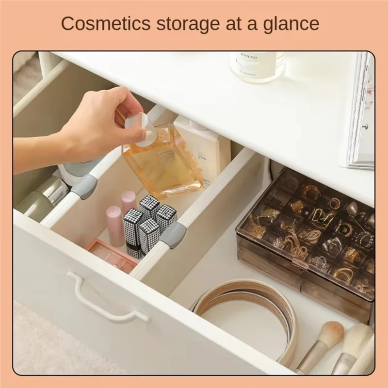 

AONEQ-Adjustable Free Combination Drawer Divider Retractable Sock Storage Wardrobe Divider B