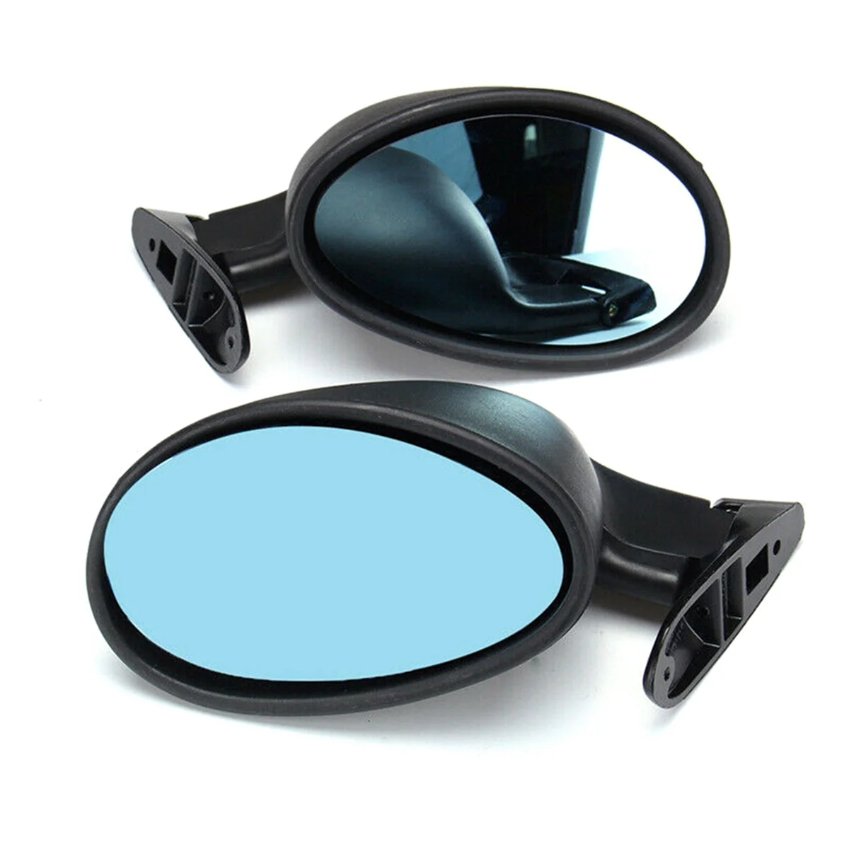 

Espejo retrovisor Retro modificado para coche F1, espejo lateral de puerta azul, 2 uds., espejo California