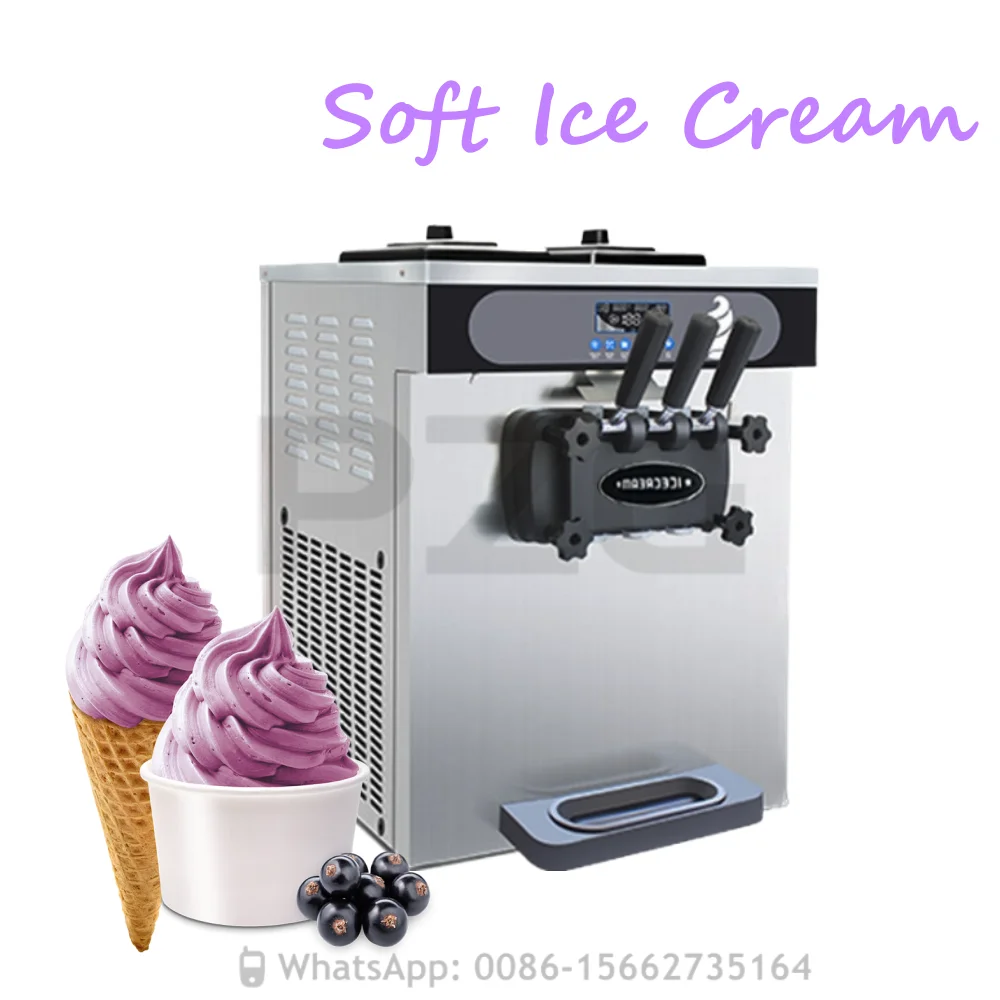 25L Commercial Soft Ice Cream Machine Electric Ice Cream Maker Snack Machines For Sale