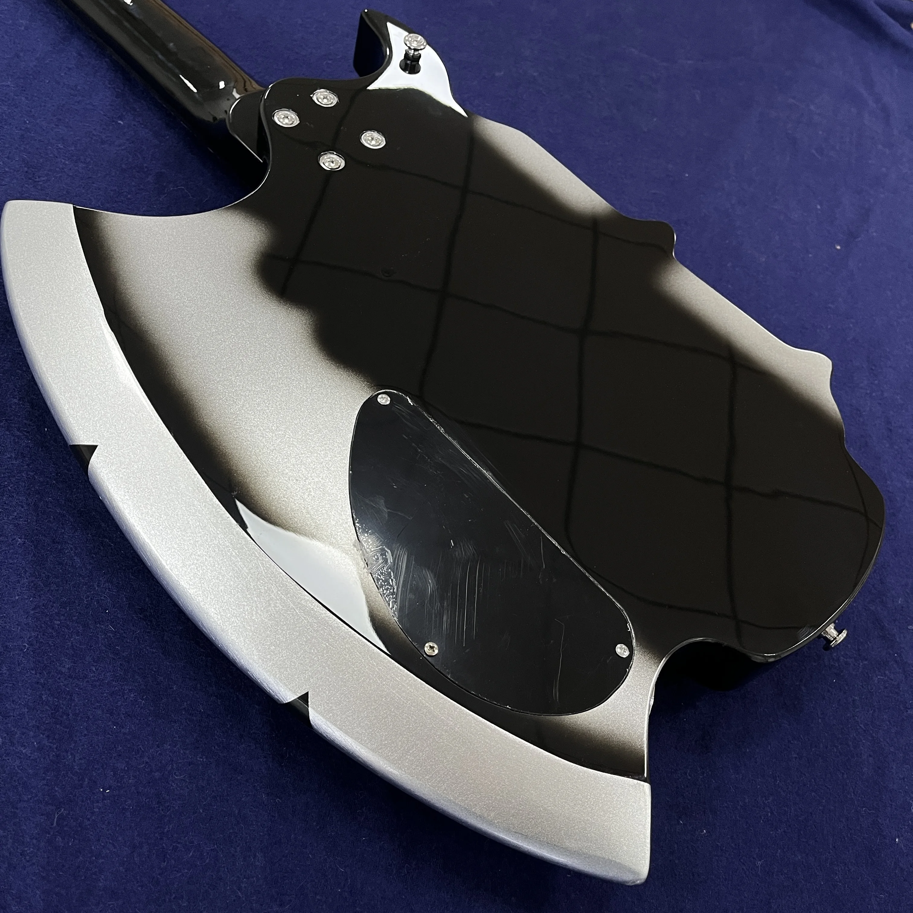 Electric Bass 4string Axe Bass Solid Wood Body W/Signature Special Shape Bass Free Shipping