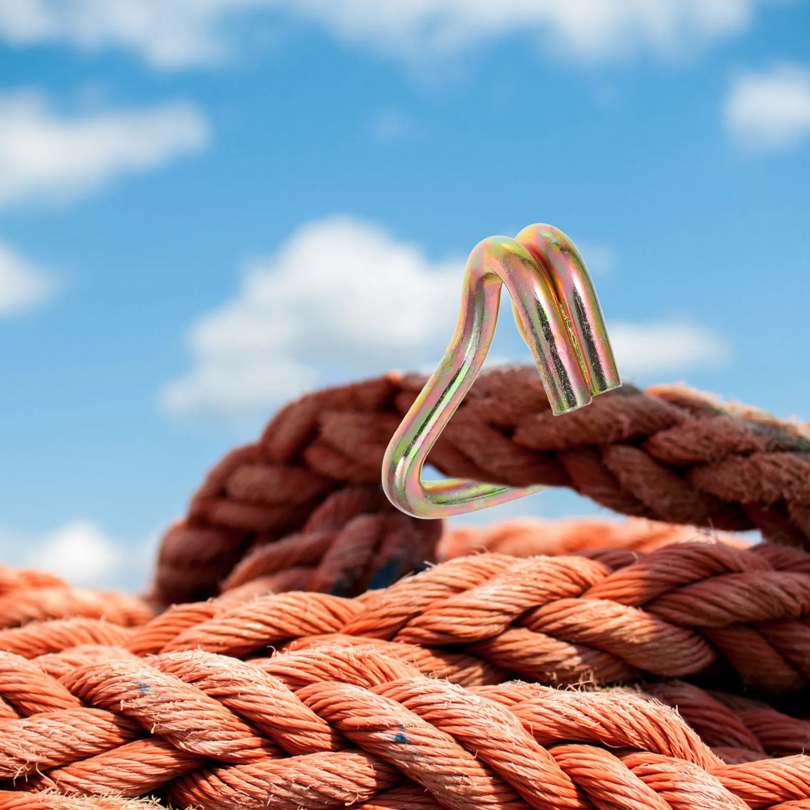 

4pcs Cargo Fixing Hooks Thickened Ratchet J Hooks For Motorcycle Scooter Bike Tie Down Straps Replacement Metal Binding Strap