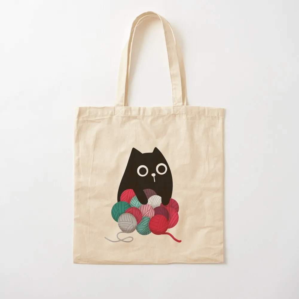 

Cat and Yarn Stash Tote Bag Canvas cloth bag woman women bag Canvas Tote