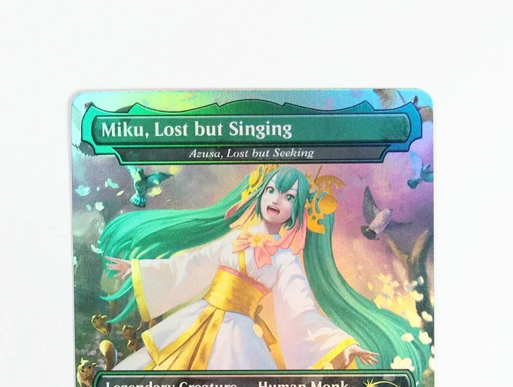 (Azusa، فقدت ولكن تسعى) بطاقات الوكيل السحرية Holo/Foil TCG لعبة جودة الوكيل لوحة تجميع اللعب أوراق التداول الوكيل #2