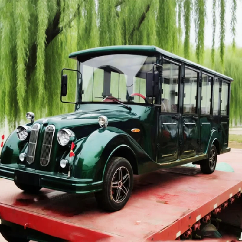 

Electric Self-Propelled Vintage Car Fast Powerful New Energy Classic Car Black Upholstered Seat Spacious Interior Space
