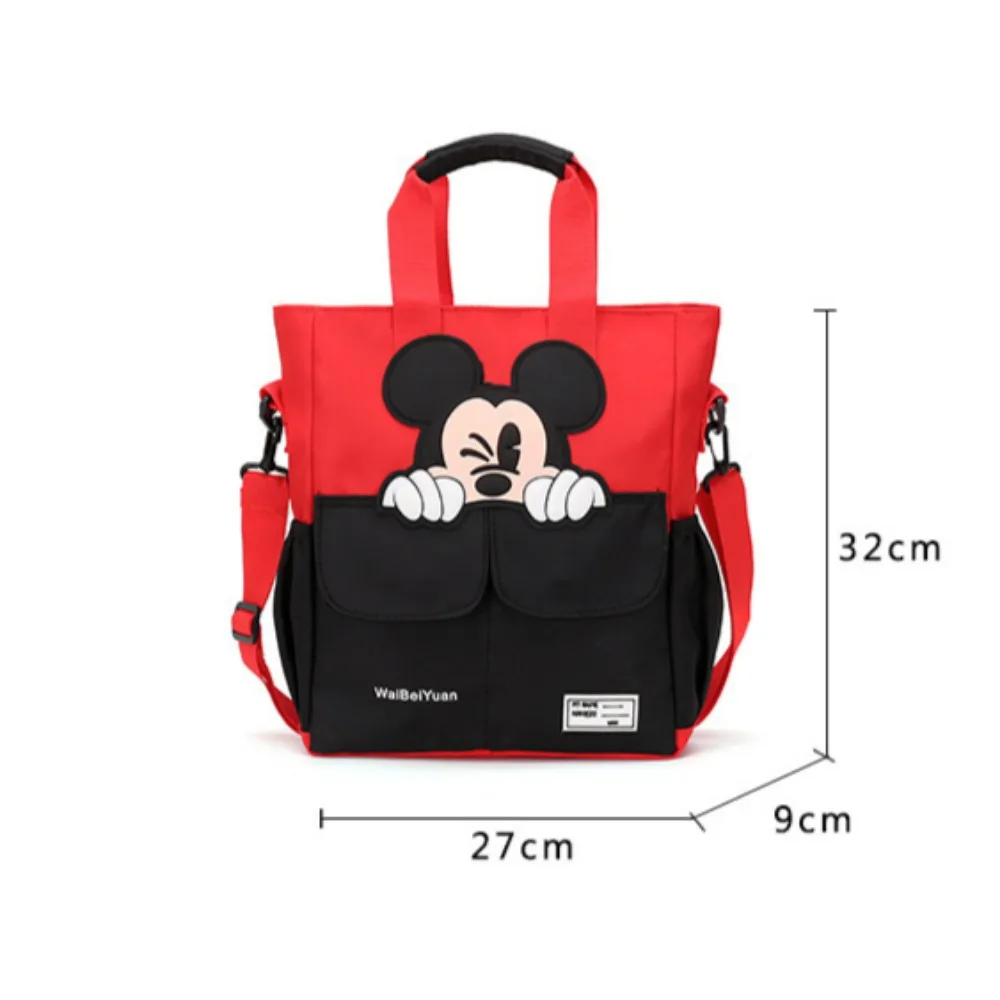 Miniso Disney Mickey Mouse Nieuwe Collegegeld Tas Basisschool Cartoon Draagbare Grote Capaciteit Schouder Crossbody Tas Cadeau