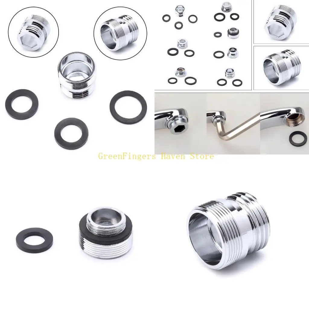 F68D Metal Adaptor Outside Thread Water Saving Kitchen Faucet Tap Aerator Conne