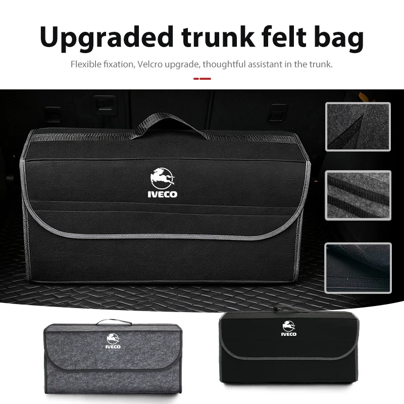 Bolsa organizadora de fieltro para coche con cubierta, caja de almacenamiento para viajes, para IVECO Daily e-Daily 4x4 Eurocargo S-eWay T-Way Stralis ‌