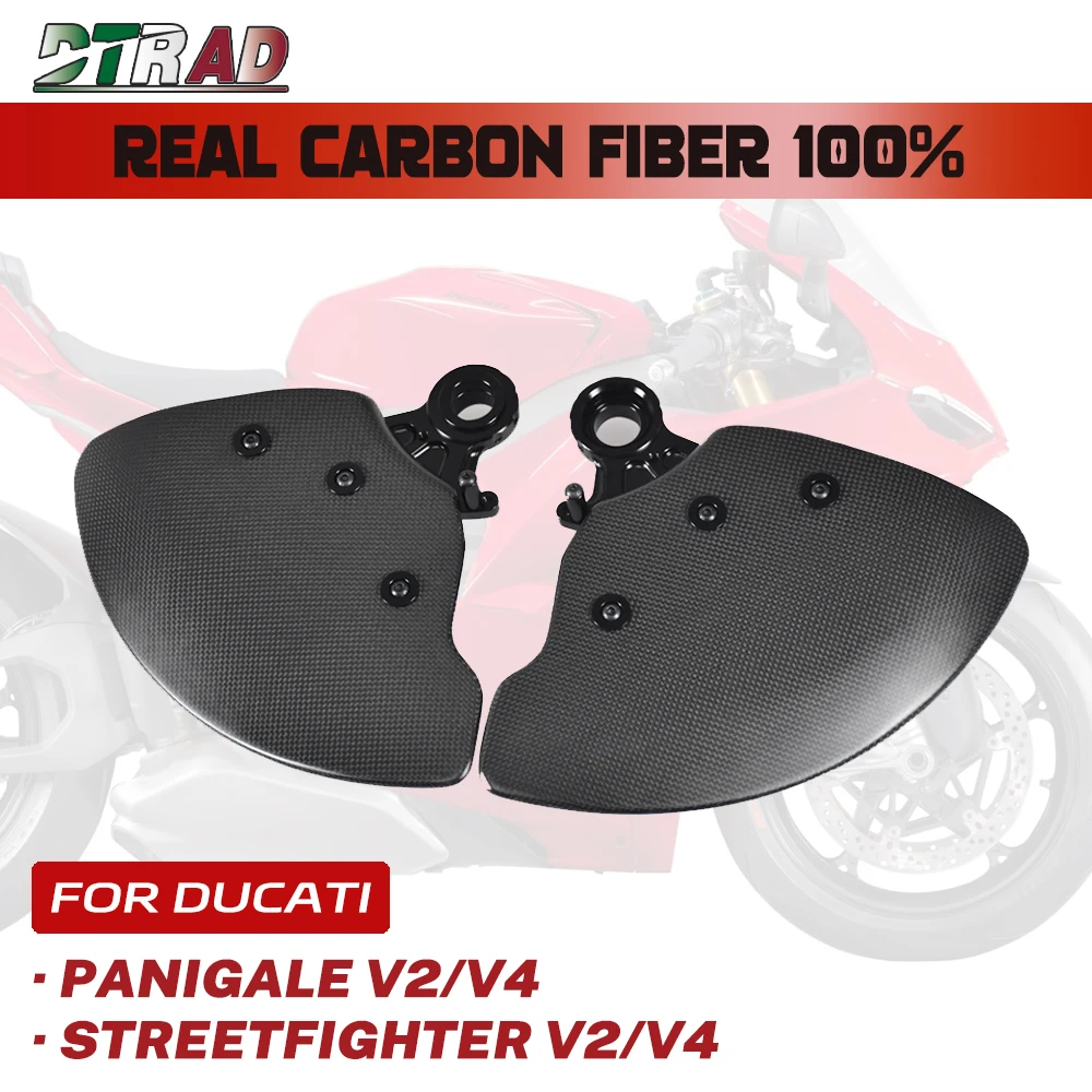 2018-2024 For DUCATI Panigale V2 V4 S R Streetfighter V4S 2023 Carbon Fiber Front Brake Cooling Systems Brake Disc Protections