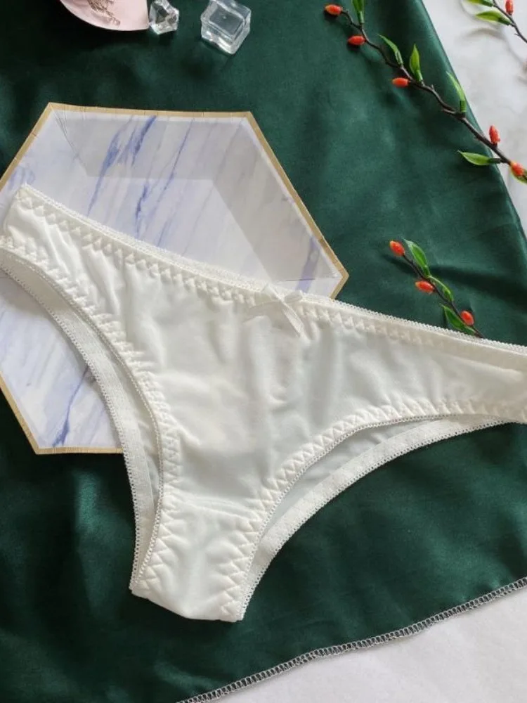 Nueva llegada, superventas, talla ande, 80 libras, cintura baja sólida, media ca, secado rápido, ropa interior triangu...