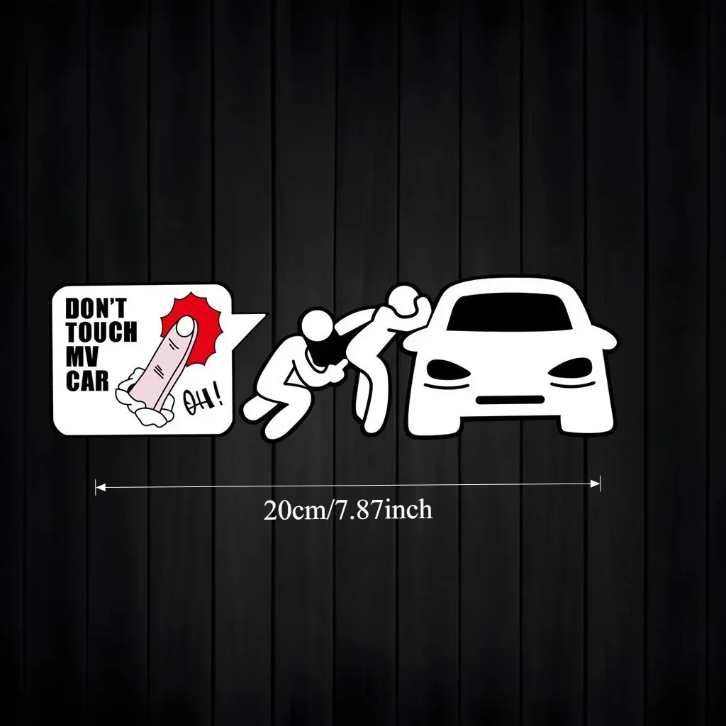

1 шт., юмористическая наклейка «Не трогай мой автомобиль», предупреждающая наклейка для персонализации экстерьера автомобиля и любителей автомобилей
