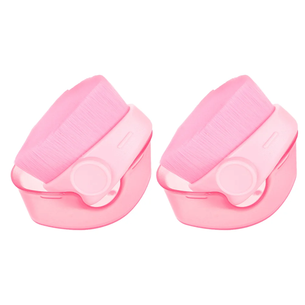 

2 PCS Foundation Brush Makeup Brushes with Case Concealer Storage Highlighter Nylon Blush for Cheeks