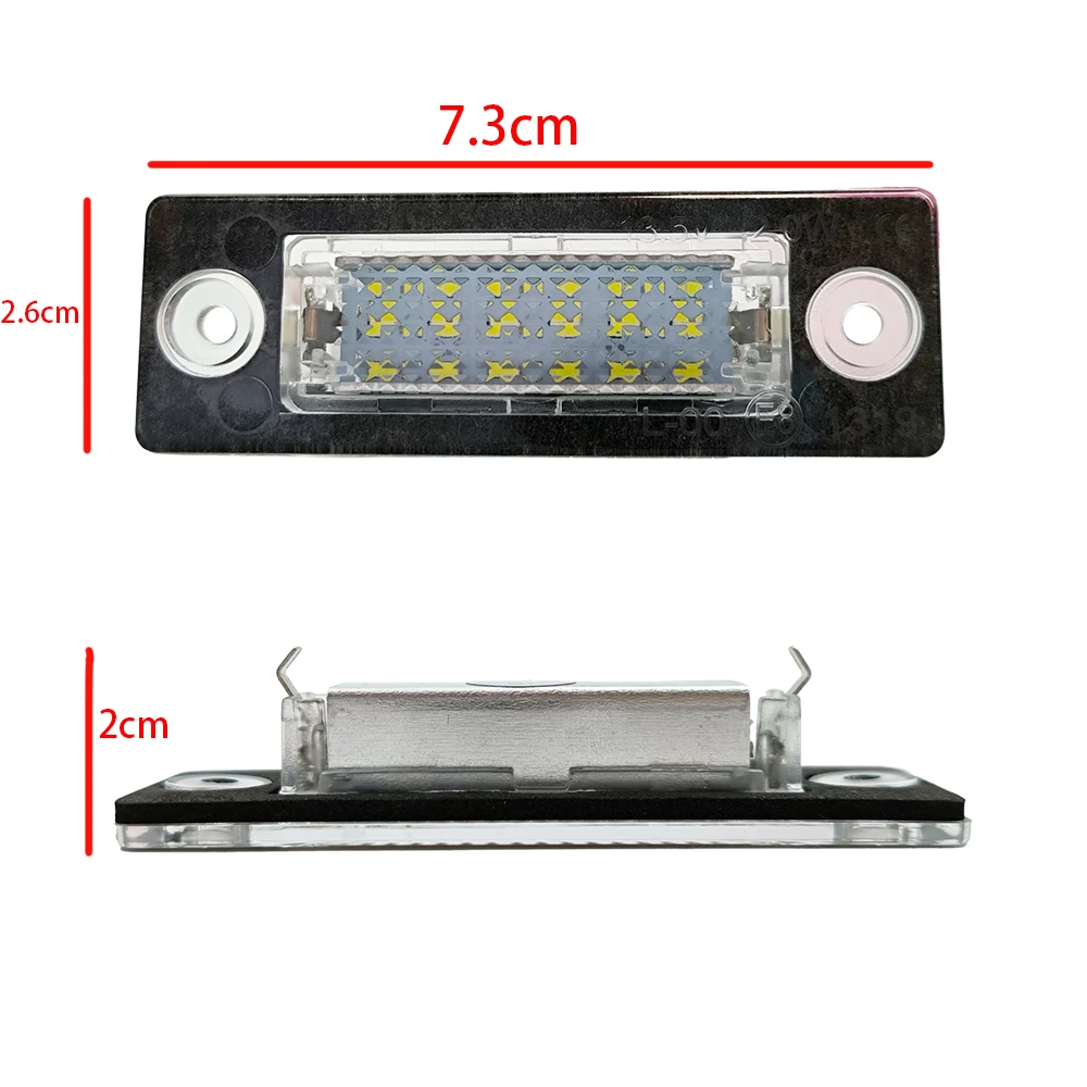 18SMD Rear LED Number License Plate Light Lamp for Volkswagen VW Transporter T5 Multivan Caravelle Eurovan Passat Skoda Superb