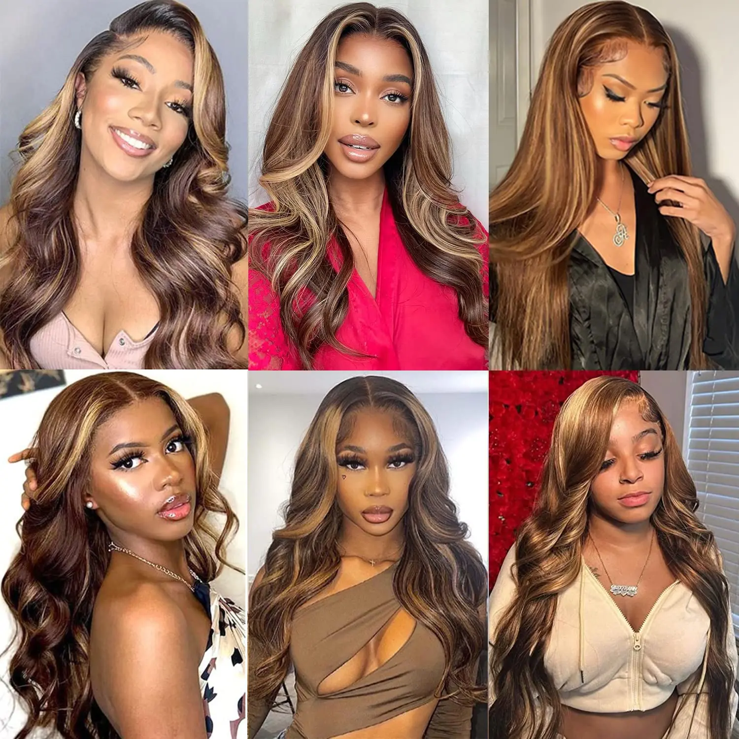 Highlight Bundles 100% Human Hair Brazilian Body Wave Hair Weave Bundle P4/27 Blonde Remy Hair Extensions For Girls Women