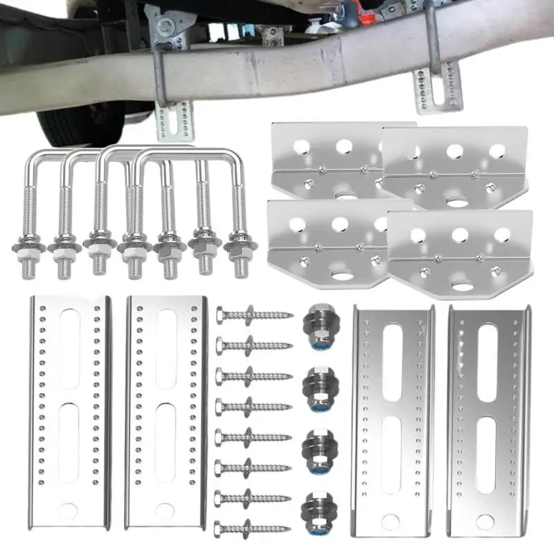 

Trailer Bunk Bracket 4X Galvanized Boat Trailer Bunk Brackets 8 Inch Boat Trailer Double Bracket Kit With Hardware Swivel Top