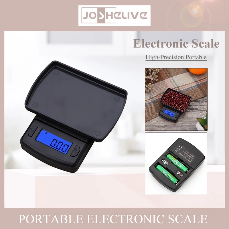 100g~500g/0.01g High Precision Portable Digital Electronic Scale Coffee Scale Kitchen Scale Weight Balance Scale Carat Scale