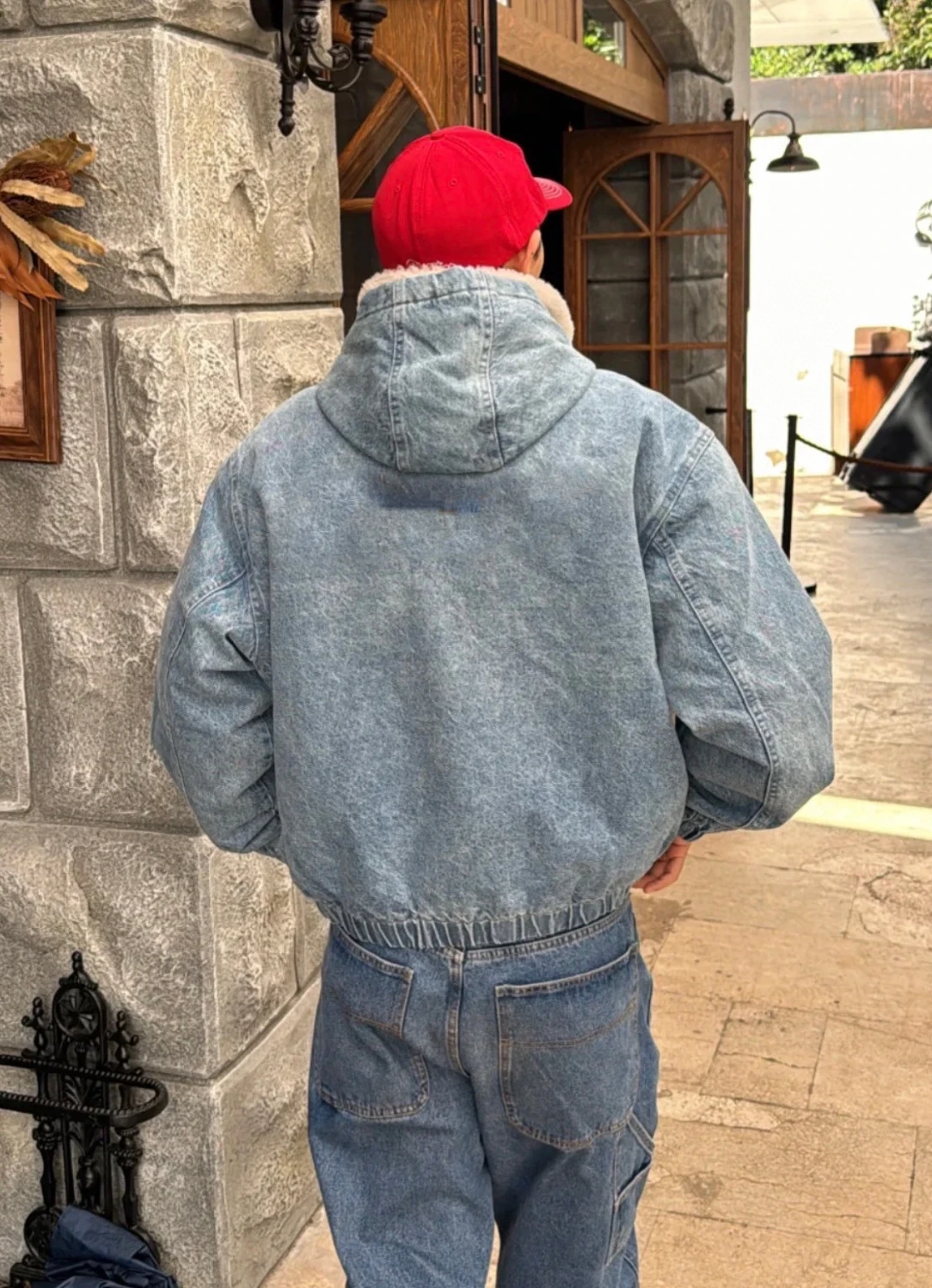 

Джинсы-бомбер на подкладке с искусственной заушкой, молодежные повседневные джинсы Long Sve из органического хлопка, джинсы с капюшоном, однотонные джинсы Jaet