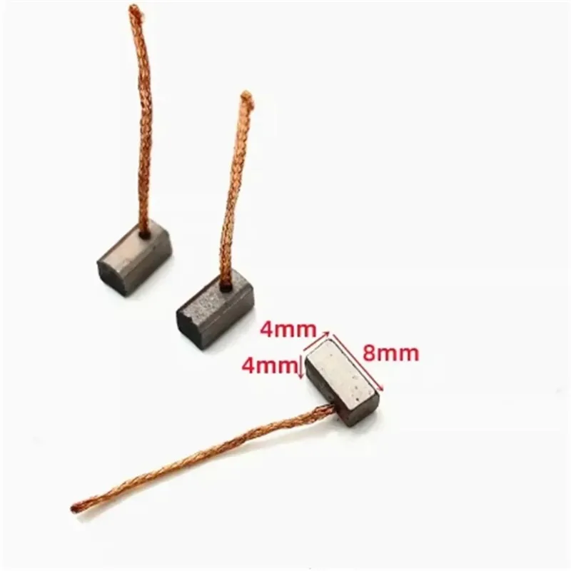OvO Store 50 Pieces Wiper Carbon Brush 4X4X8/10 Automatic Door Motor with Copper Carbon Brush