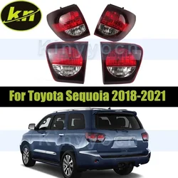 1Set Rear Bumper Taillight For Toyota Sequoia 2018-2021 Tail Light Signal Lamp Warning Brake Light