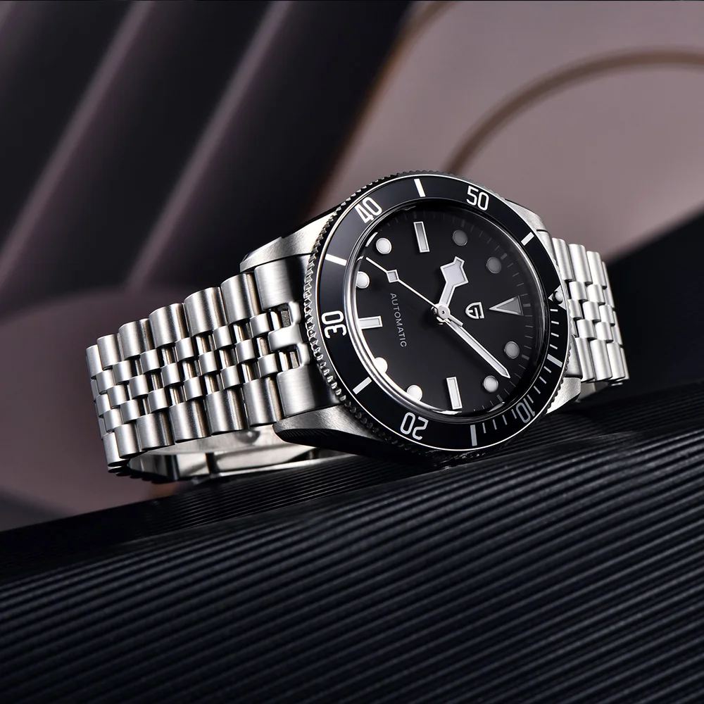 2025 PAGANI تصميم فاخر للرجال ساعة ميكانيكية أوتوماتيكية علوية مرآة الياقوت NH35A ساعة عصرية صندوق هدايا من الفولاذ المقاوم للصدأ 10bar