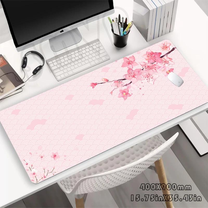 

Sakura Desk Mat Gamer Mousepads Mouse Pad Office Desk Pads Large Mousepad Mouse Mats For Computer