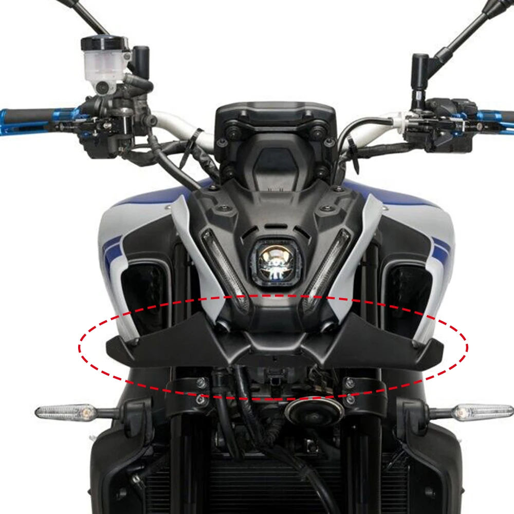 

Motorcycle Front Fender Beak For Yamaha MT09 Winglet Spoiler Fairing Wing Wind Deflector MT-09 SP 2021 22 2023 MT 09 Accessories