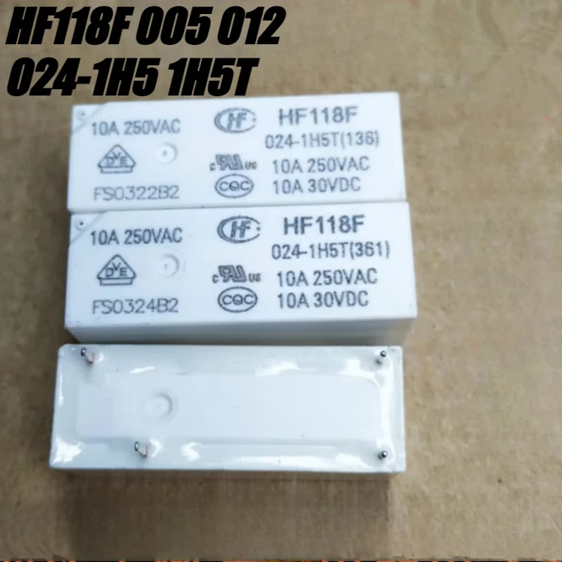 （Brand New Original）1pcs/lot 100% original genuine relay:HF118F 005 012 024-1H5 1H5T 4pins