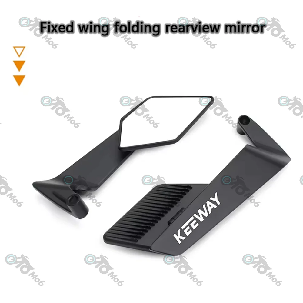 Large Mirror Surface Wings Mirror Motorcycle Rearview Mirror For Keeway Hurricane 50 Vieste K-Light RKV RKF 125 Modified