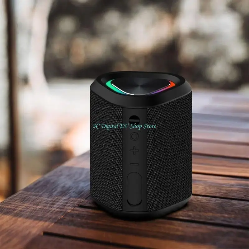 E74D Wireless Shower Speaker IP67 Waterproof Mini Soundbox Lightweight Body Splashproof Speaker ABS for Bathroom Carrying