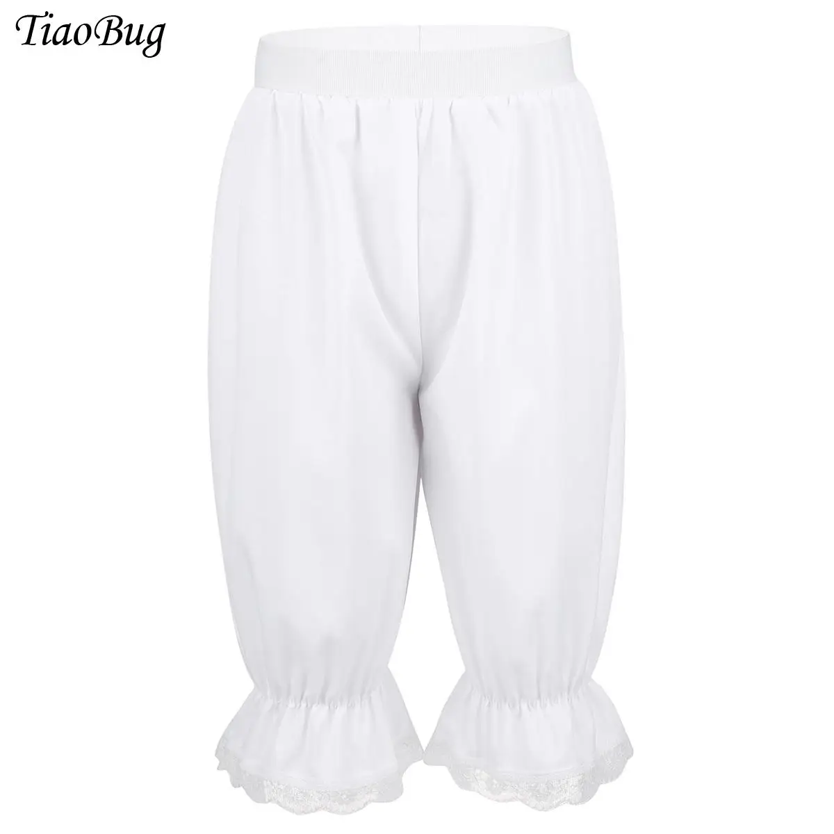 Girls Loose Lace Trim Bloomers Victorian Pantaloons Costume Solid Color Quick Drying Short Pants kawaii Safety Shorts Underwear