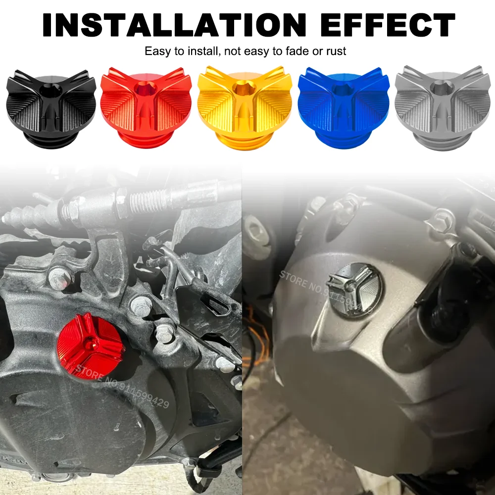Motorcycle Engine Oil Filler Cap Fuel Hole Anti-Theft Bolts Seal Screw Accessories For Honda PCX160 PCX150 PCX125 PCX160/150/125 - view 2
