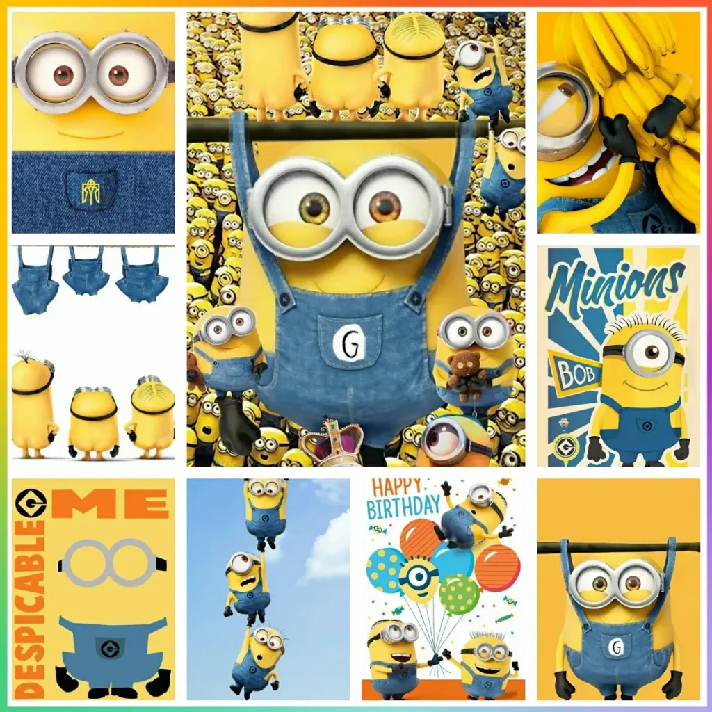 

Милый M-Миньоны мультфильм L-Милая алмазная живопись крест полный набор картин создание головоломки стежка мозаика вышивка 5D DIY Home De