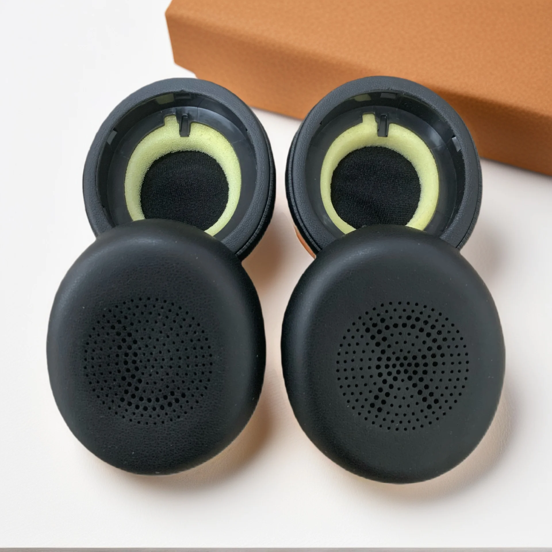 Poyatu Earpads for Jabra Evolve2 65MS 65UC 40UC 40MS /Elite 45h Headphone Replacement Ear Pads Cushions Softer Protein Leather