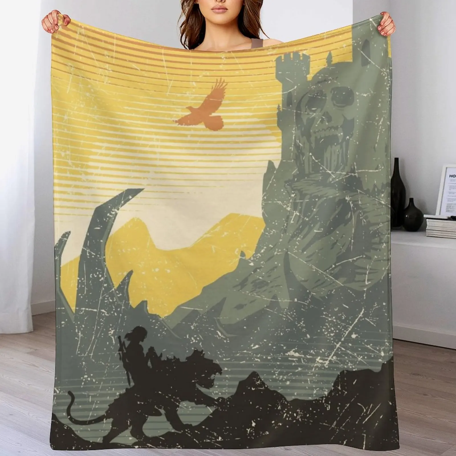 

Discover Eternia (sunrise) Throw Blanket Sofa Quilt Giant Sofa Thermals For Travel Multi-Purpose Blankets