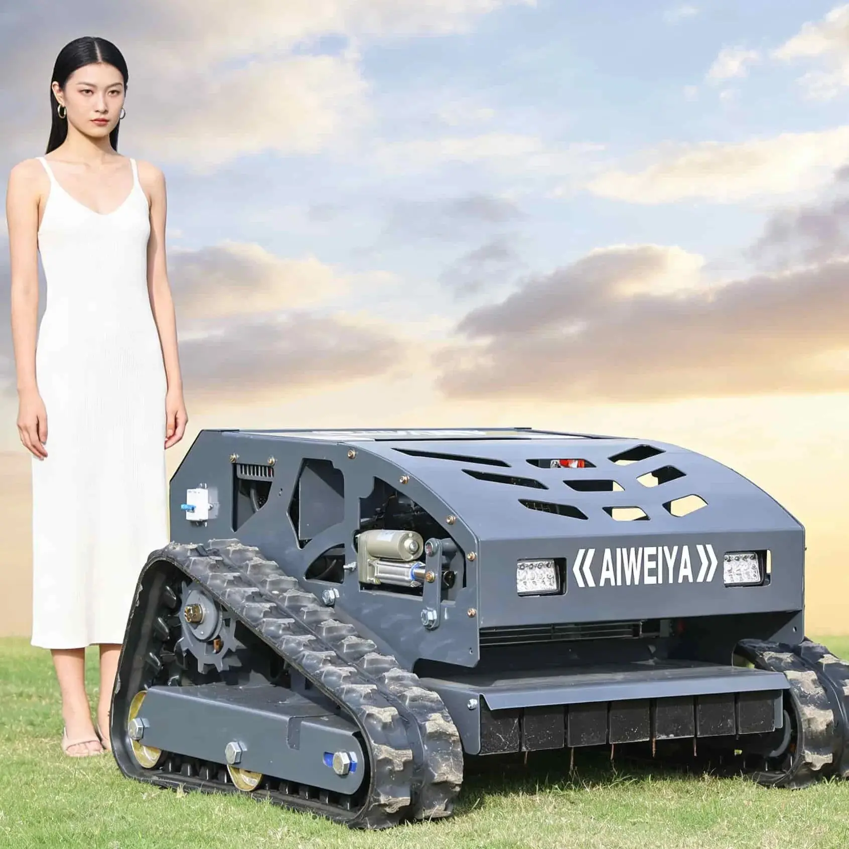 

Customized Good Quality Lawn Mower Grass Cutting Automatic Lawn Mower Machines Remote Lawn Mower