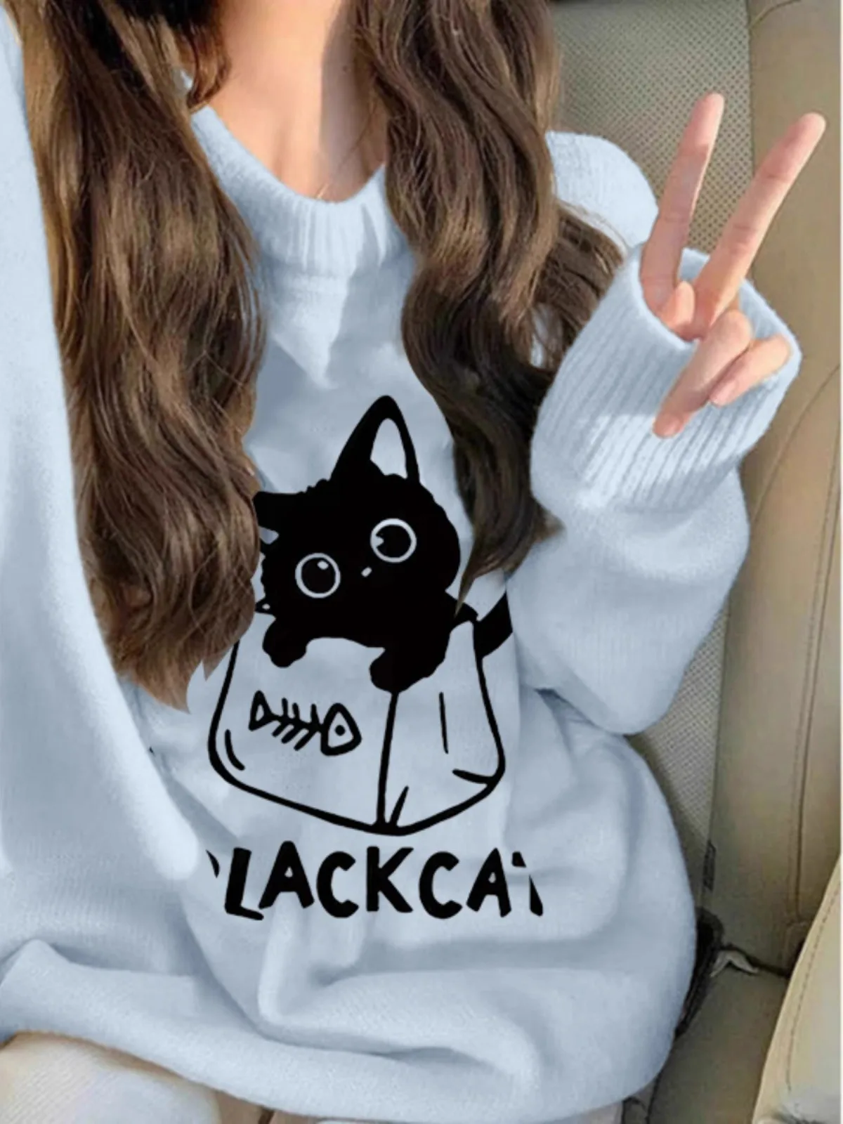 

Женская трикотажная кофта с узором, мягкая, свободная, для ношения под одеждой, осенне-зимняя, комфортная, дышащая, повседневная, модная