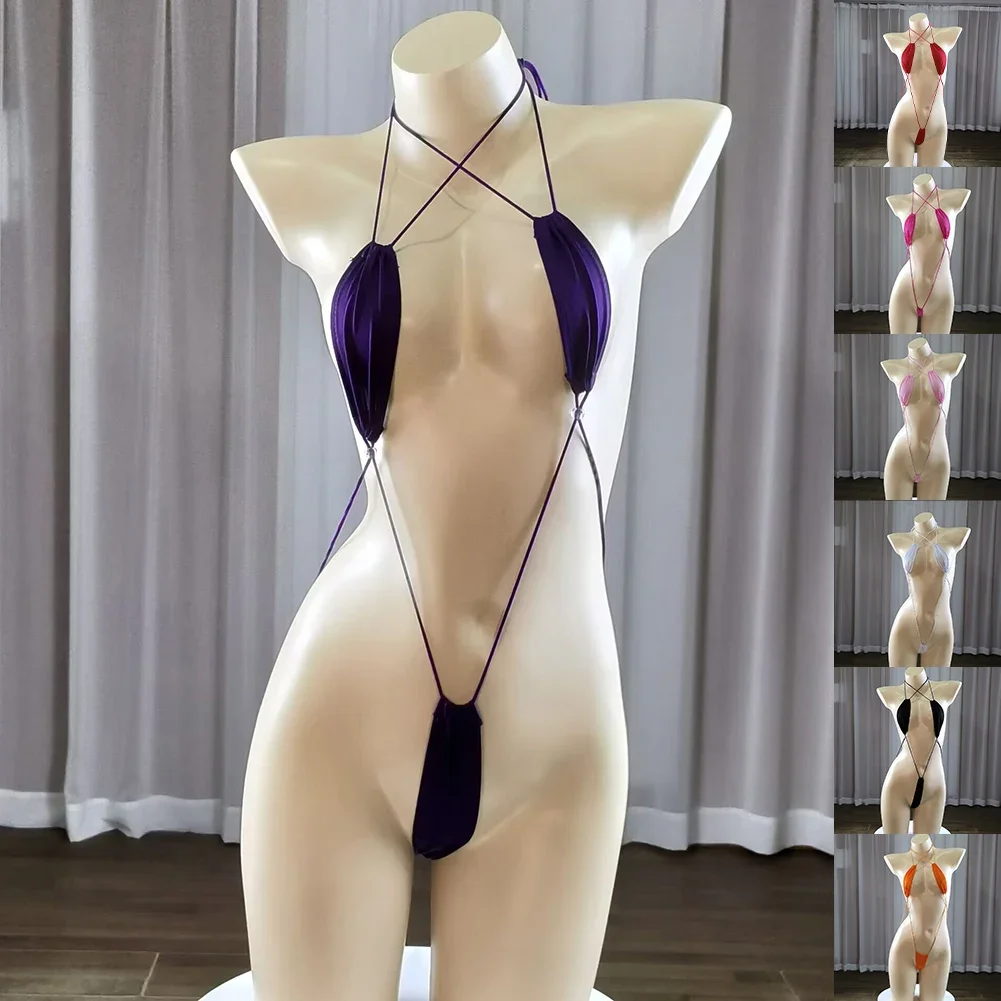 

Bathing Suit Brazilian Swimwear Sleeveless Solid Color Spandex Fabric Suitable For All Seasons Applicable Gender: Female