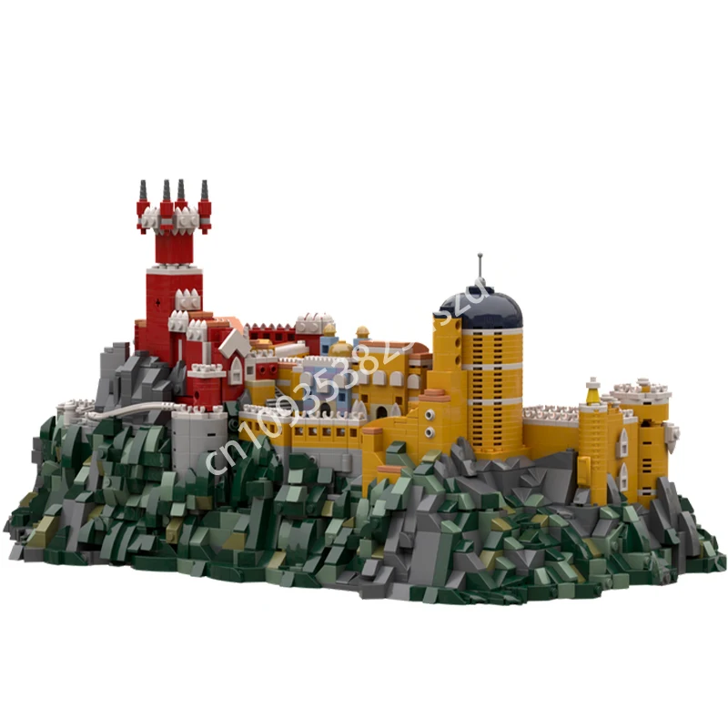 3780 pezzi MOC Palacio da Pena, Sintra, Portogallo Architettura Blocchi di costruzione Bambini creativi STELO Costruzione di plastica
