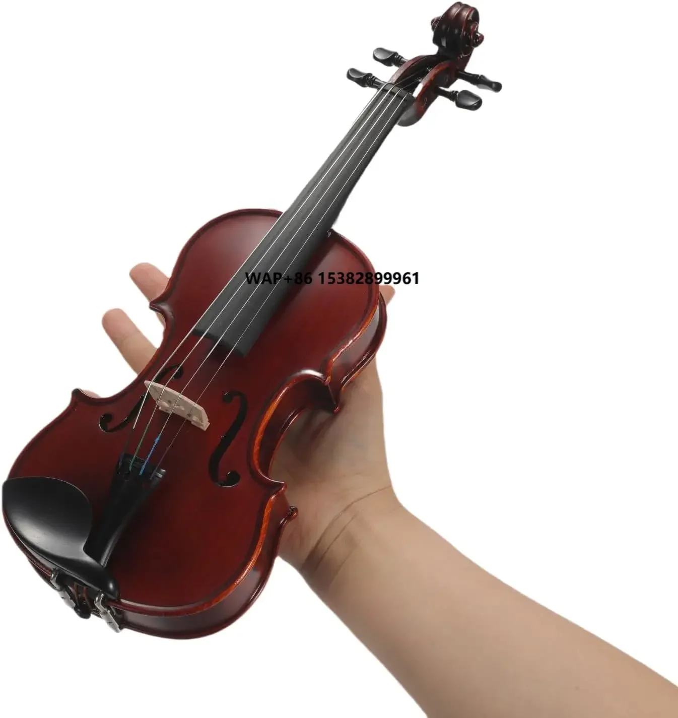 

Smallest Master Handmade Solid Wood Violin 1/32 with Matching Display Case - Playable Size Fully Functional
