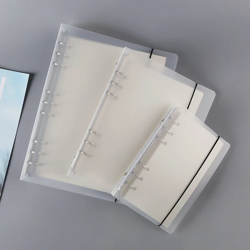 

A4 B5 A7 A6 A5 Transparent Loose Leaf Binder Notebook Inner Core Cover Note Book Journal Planner Office Stationery Supplies