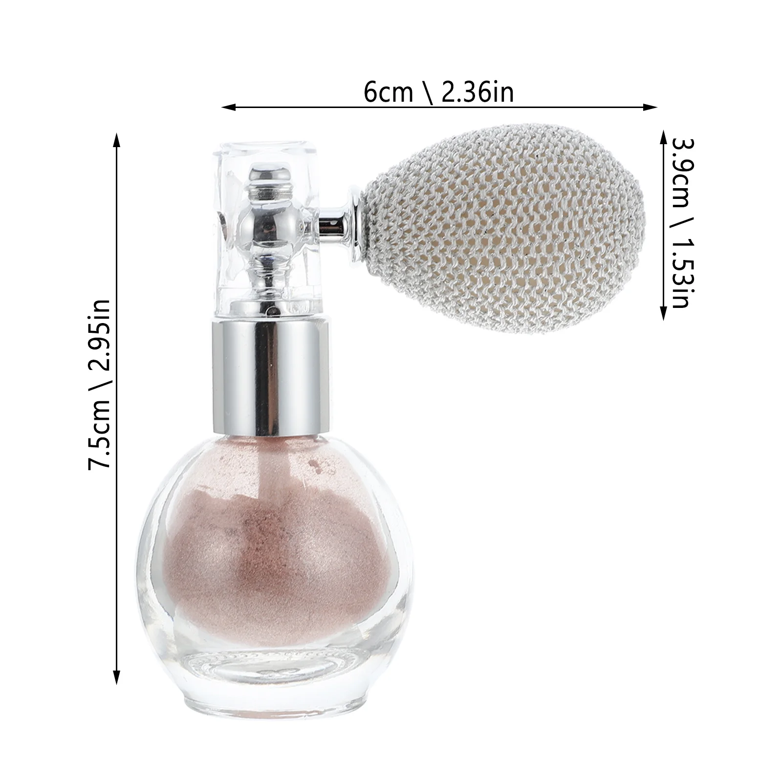 Pulvérisateur de poudre surligneur, bouteille à paillettes pour cheveux, outil de pulvérisation de maquillage Chic pour fête, mariage, célébration, Club, Bar
