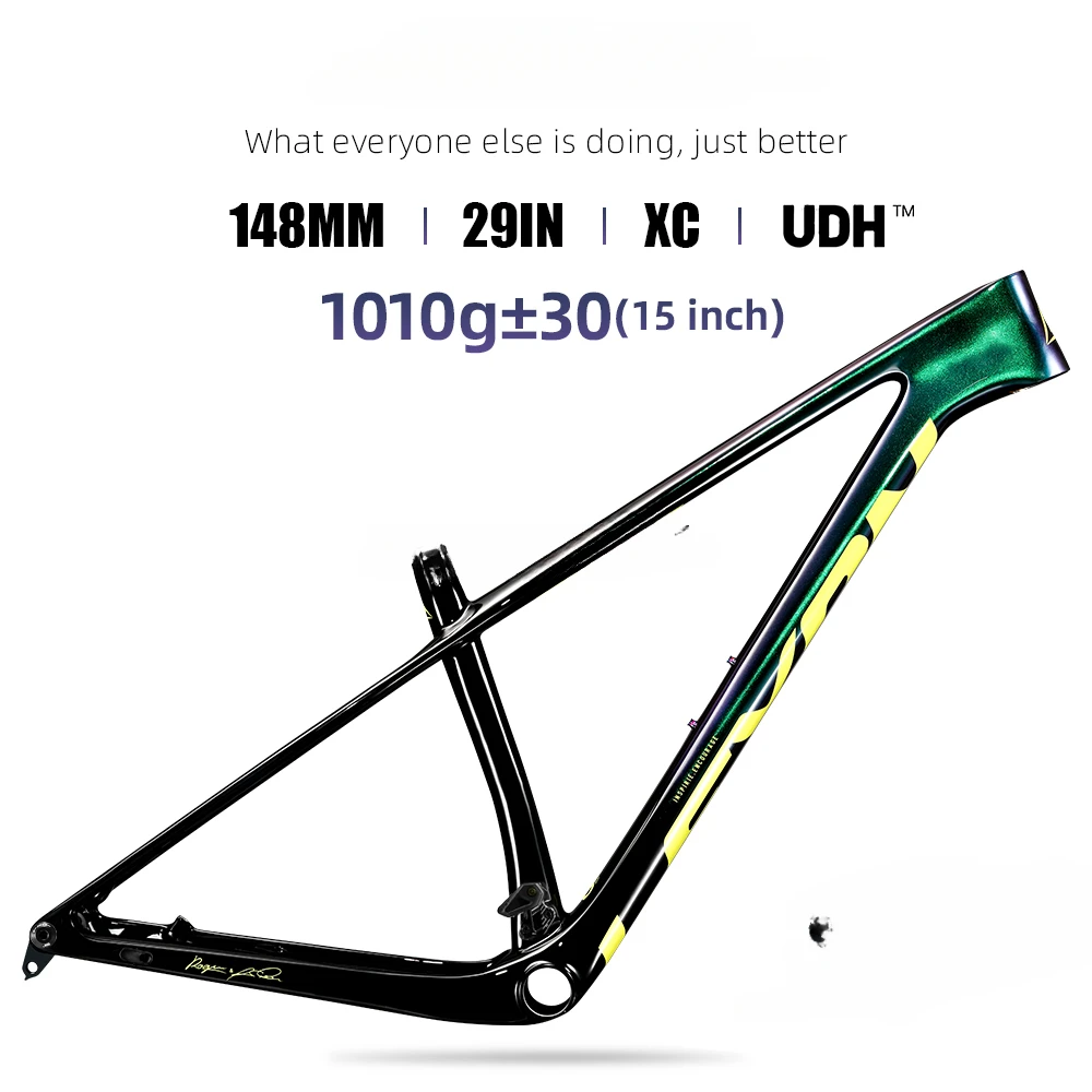 Carbon MTB Frame 29er Mountain Bike Frameset UDH 148MM Carbon Bicycle Frames BOOST Inner Cable