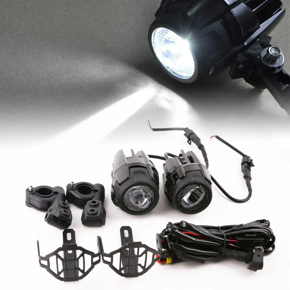 E9 Mark Motorcycle LED Fog Lights For BMW R1250GS ADV F800GS R 1250 GS LC For Yamaha MT07 MT09 Auxiliary Light Assemblie