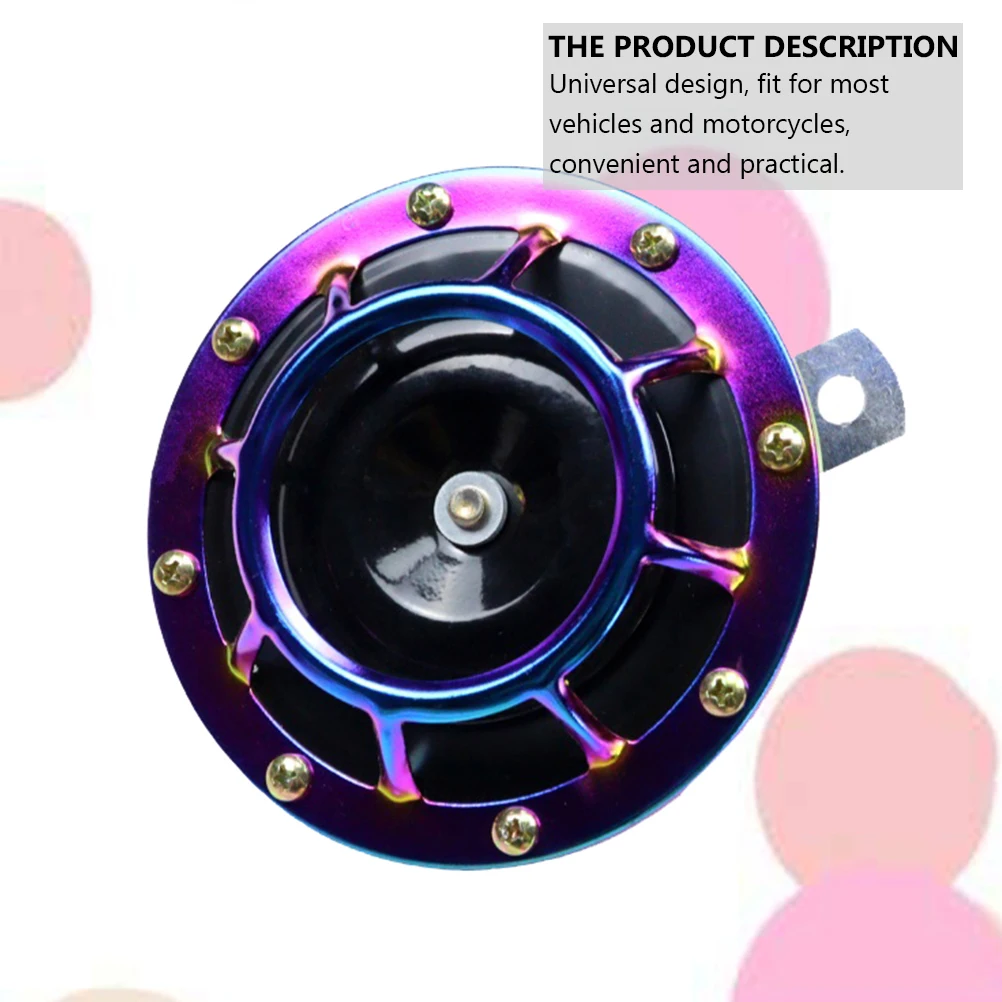 

1 Pair Super Loud Colorful Electric For Car Motorcycle Universal Blast Tone Air Horn Auto Modification Whistle Motorbike Trumpet